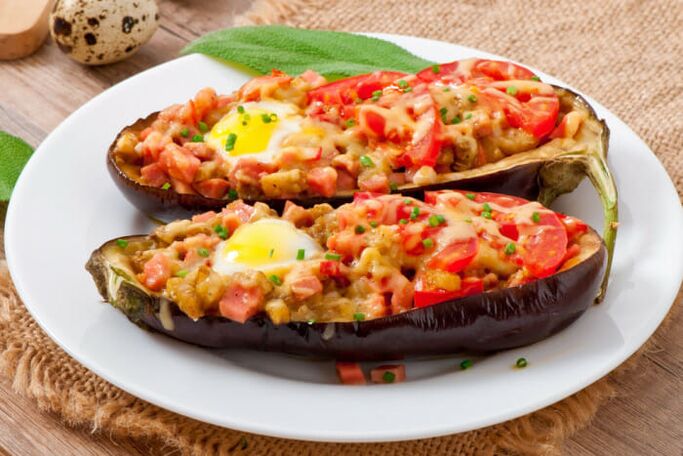 baked eggplant with vegetables for high cholesterol